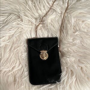 Elegant Black Chain Crossbody Bag
